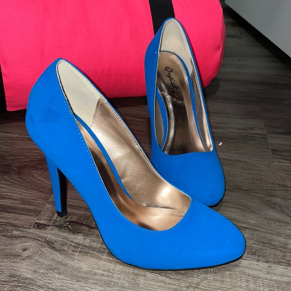 Royal blue heels